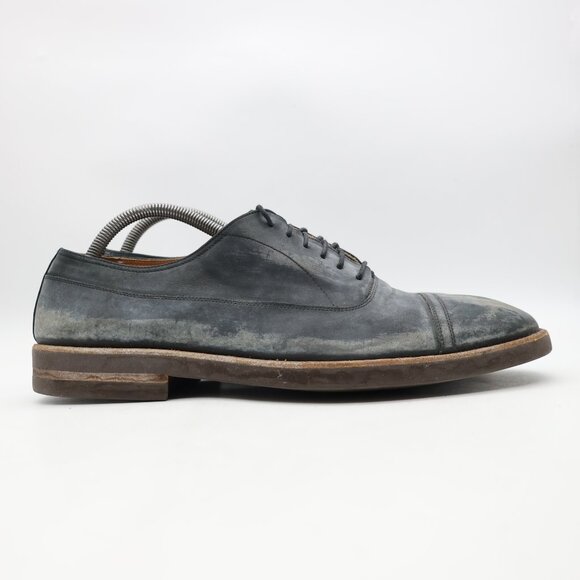 Maison Martin Margelia Washed Leather Men's Eu Size 43 Cap Toe Oxford - Picture 1 of 11